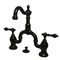 Kingston Brass KS7975AL English Country Bathroom Bridge Faucet, Oil Rubbed Bronze KS7975AL - alternate 1